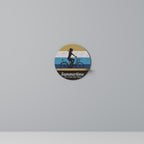 SUMMERTIME Rundes Kunstregal in Eiche-Optik