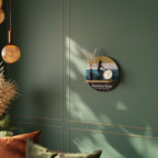 SUMMERTIME Rundes Kunstregal in Eiche-Optik