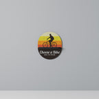 CHOOSE A BIKE Ovales Kunstregal in Schwarz