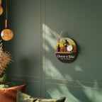 CHOOSE A BIKE Ovales Kunstregal in Eiche-Optik