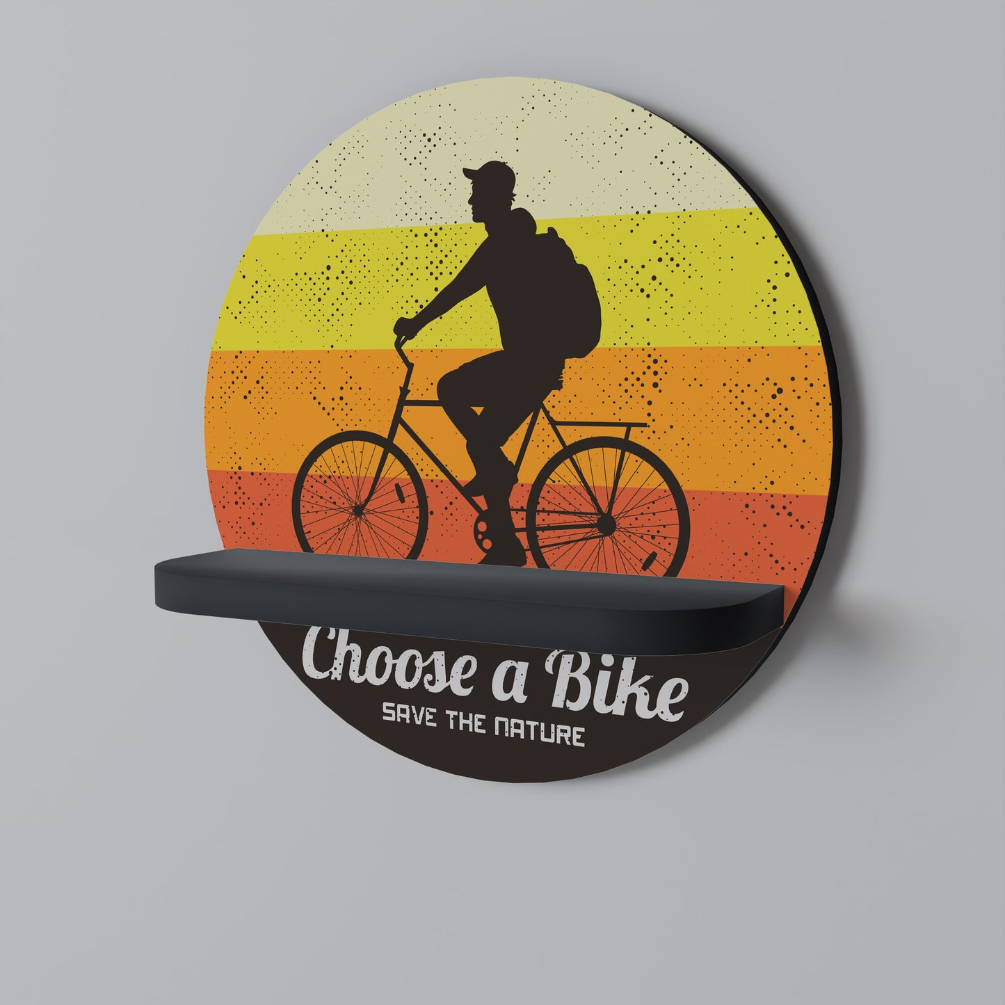 CHOOSE A BIKE Art Shelf