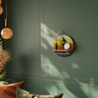 CHOOSE A BIKE Rundes Kunstregal in Eiche-Optik