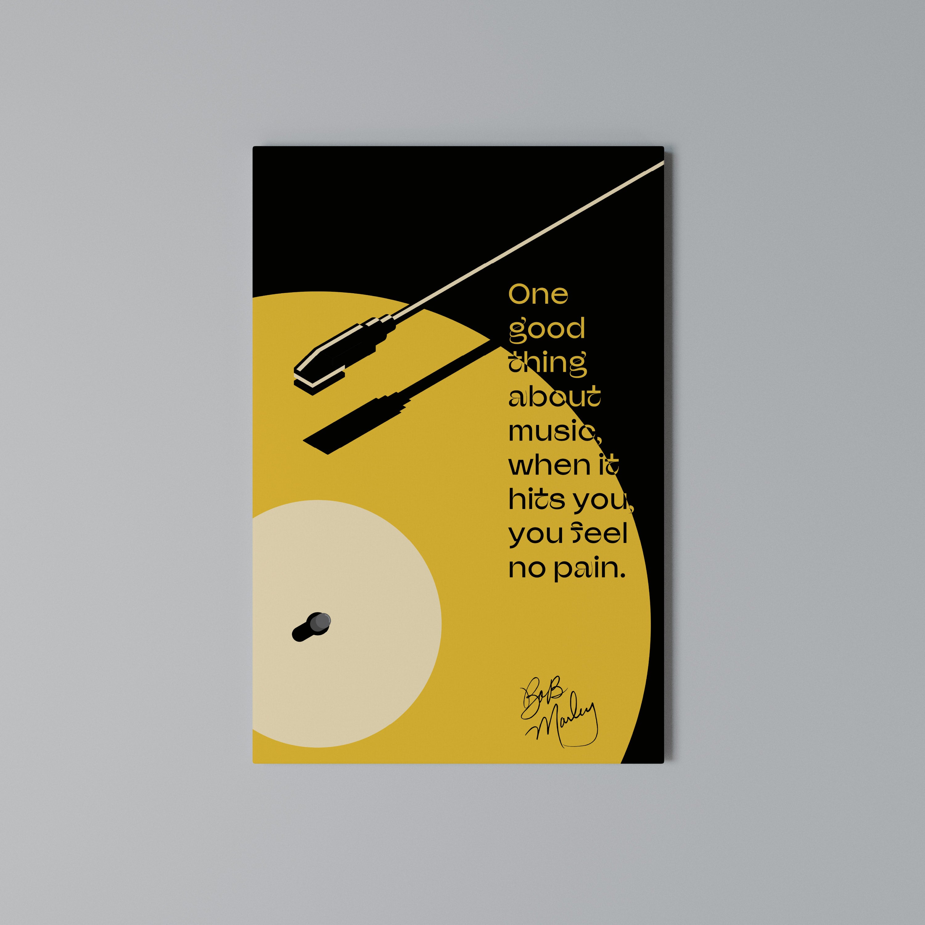 MUSIC - NO PAIN Vertical Canvas Print