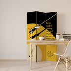 MUSIC - NO PAIN Dekorativer Paravent - 3-teilig