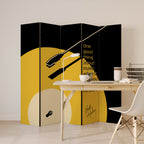 MUSIC - NO PAIN Decorative 5-Panel Room Divider