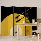 MUSIC - NO PAIN Dekorativer Paravent - 6-teilig