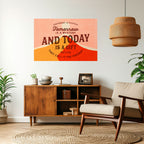 TODAY IS A GIFT Selbstklebendes Horizontal-Poster