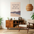 DON'T LOOK BACK Selbstklebendes Poster - Hochformat