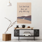 DON'T LOOK BACK Selbstklebendes Poster - Hochformat