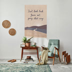 DON'T LOOK BACK Selbstklebendes Poster - Hochformat