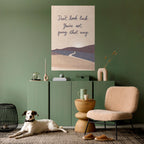 DON'T LOOK BACK Selbstklebendes Poster - Hochformat