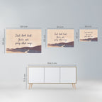 DON'T LOOK BACK Selbstklebendes Horizontal-Poster