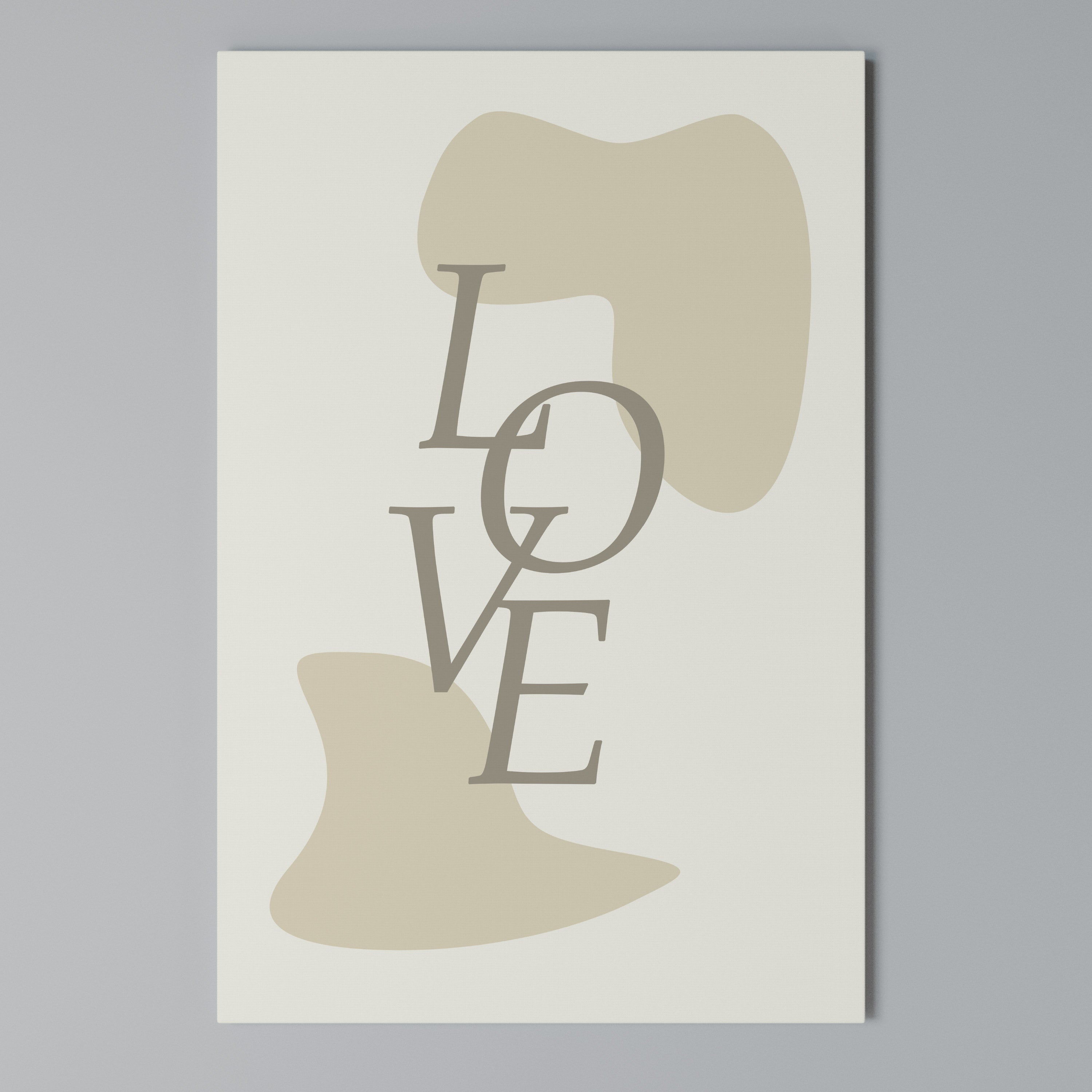 LOVE IN FORM Vertical Canvas Print