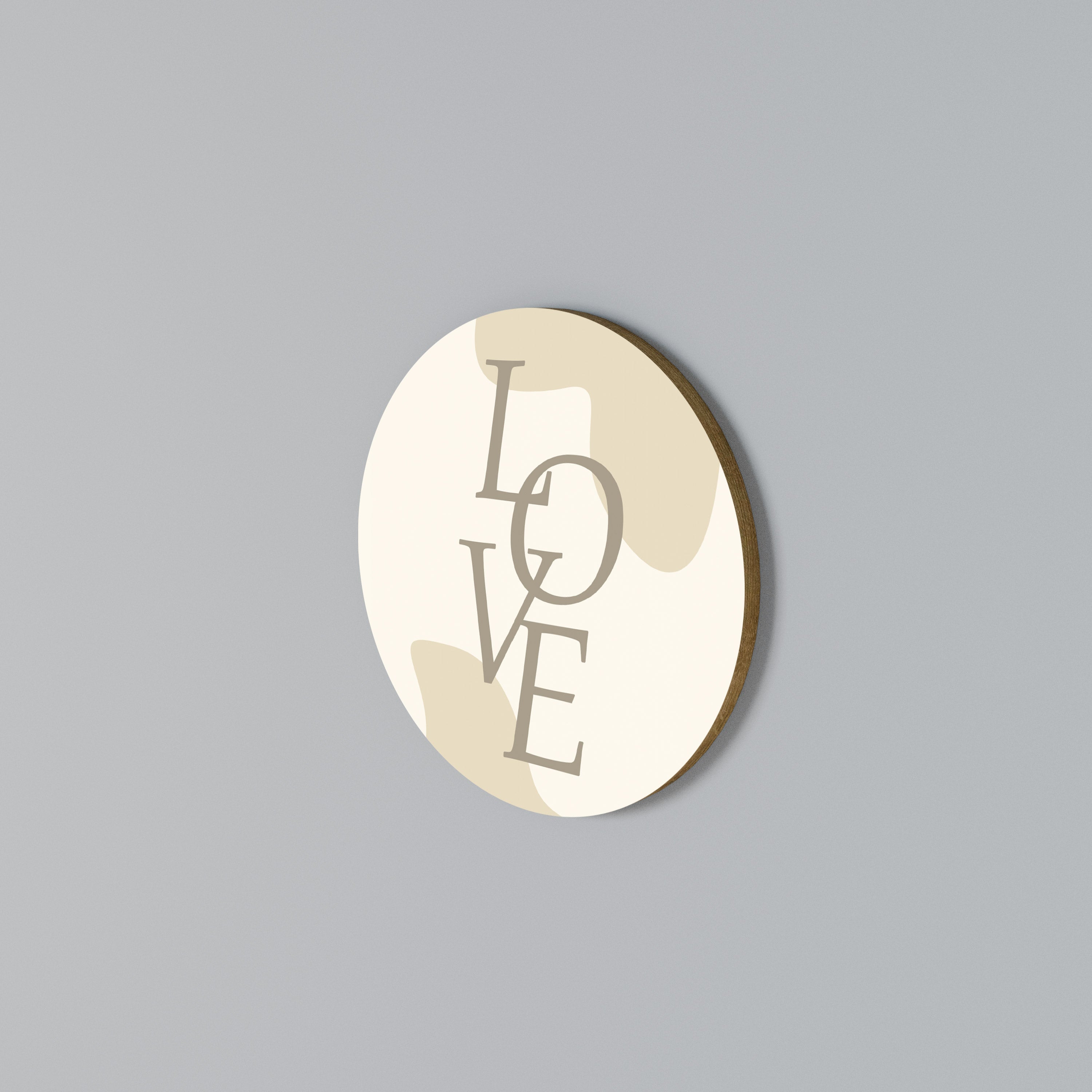 LOVE IN FORM Rundes Wandbild