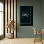 WONDERS UNVEILED Selbstklebendes Poster - Hochformat