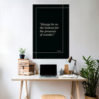 WONDERS UNVEILED Selbstklebendes Poster - Hochformat