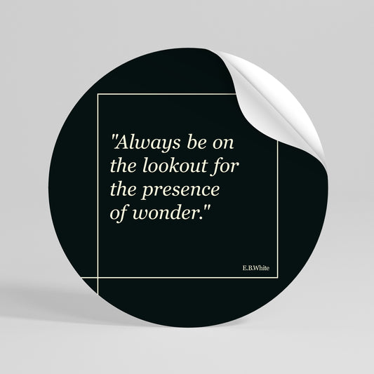 WONDERS UNVEILED Runder Wandsticker zum Abziehen und Aufkleben