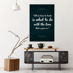 DECISIONS IN MOMENTS Selbstklebendes Poster - Hochformat