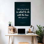 DECISIONS IN MOMENTS Selbstklebendes Poster - Hochformat