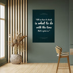 DECISIONS IN MOMENTS Selbstklebendes Poster - Hochformat