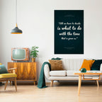 DECISIONS IN MOMENTS Selbstklebendes Poster - Hochformat