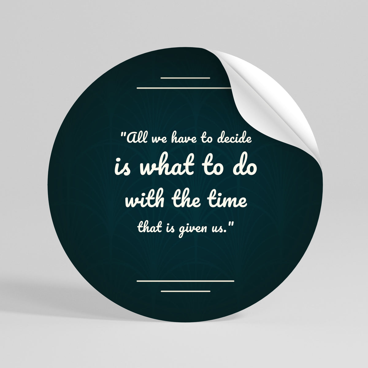 DECISIONS IN MOMENTS Runder Wandsticker zum Abziehen und Aufkleben