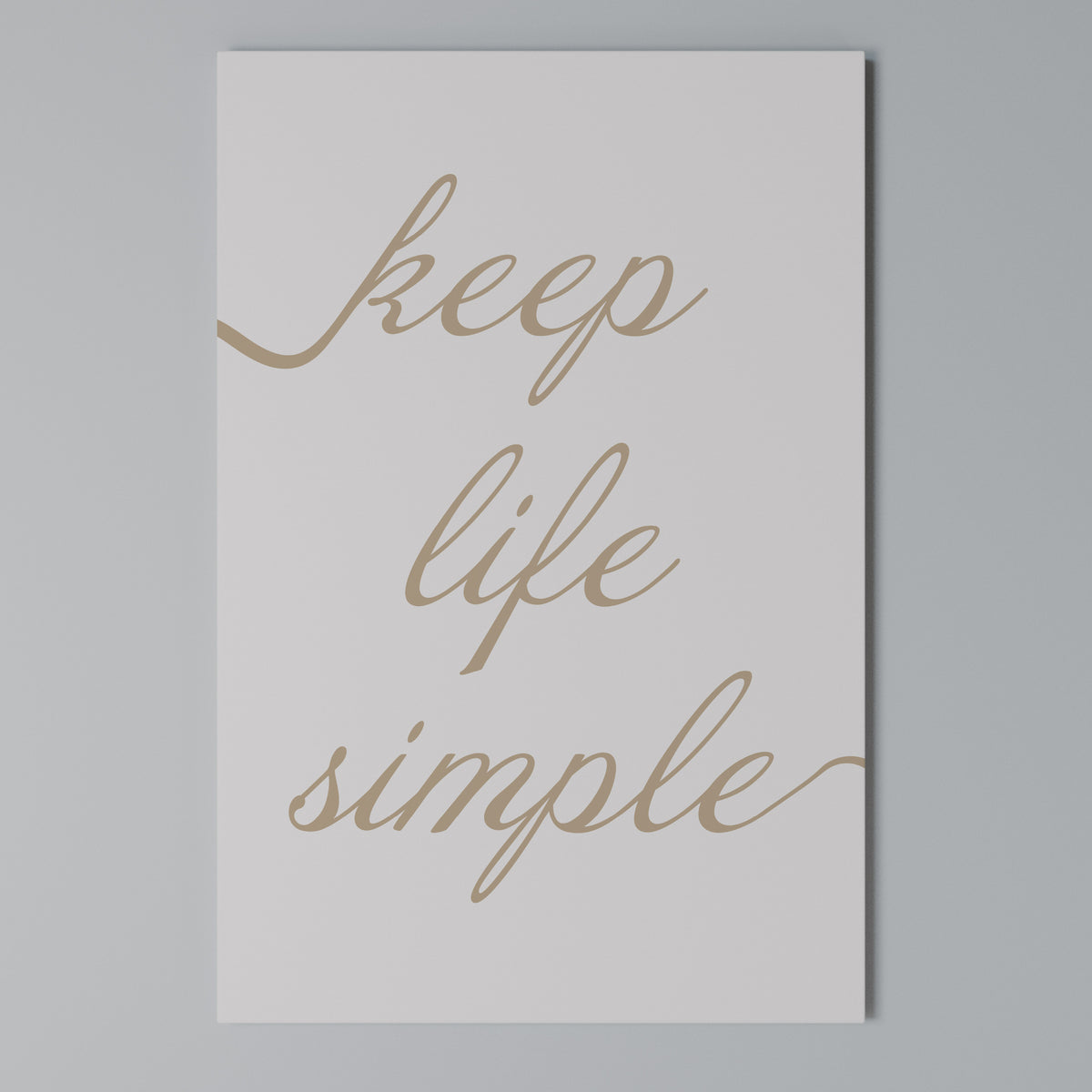 MINIMALIST MANTRA Vertical Canvas Print