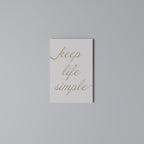 MINIMALIST MANTRA Vertical Canvas Print