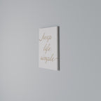 MINIMALIST MANTRA Vertical Canvas Print