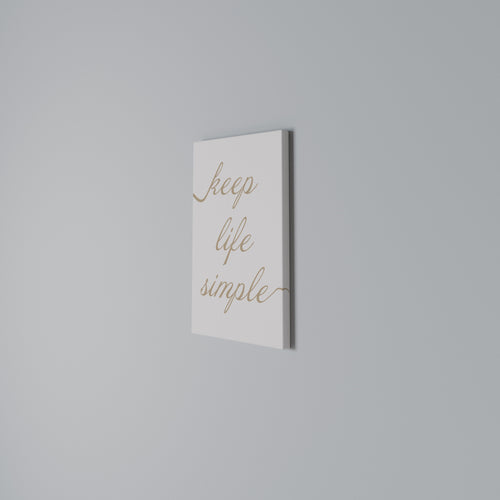 MINIMALIST MANTRA Vertical Canvas Print