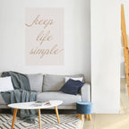 MINIMALIST MANTRA Selbstklebendes Poster - Hochformat