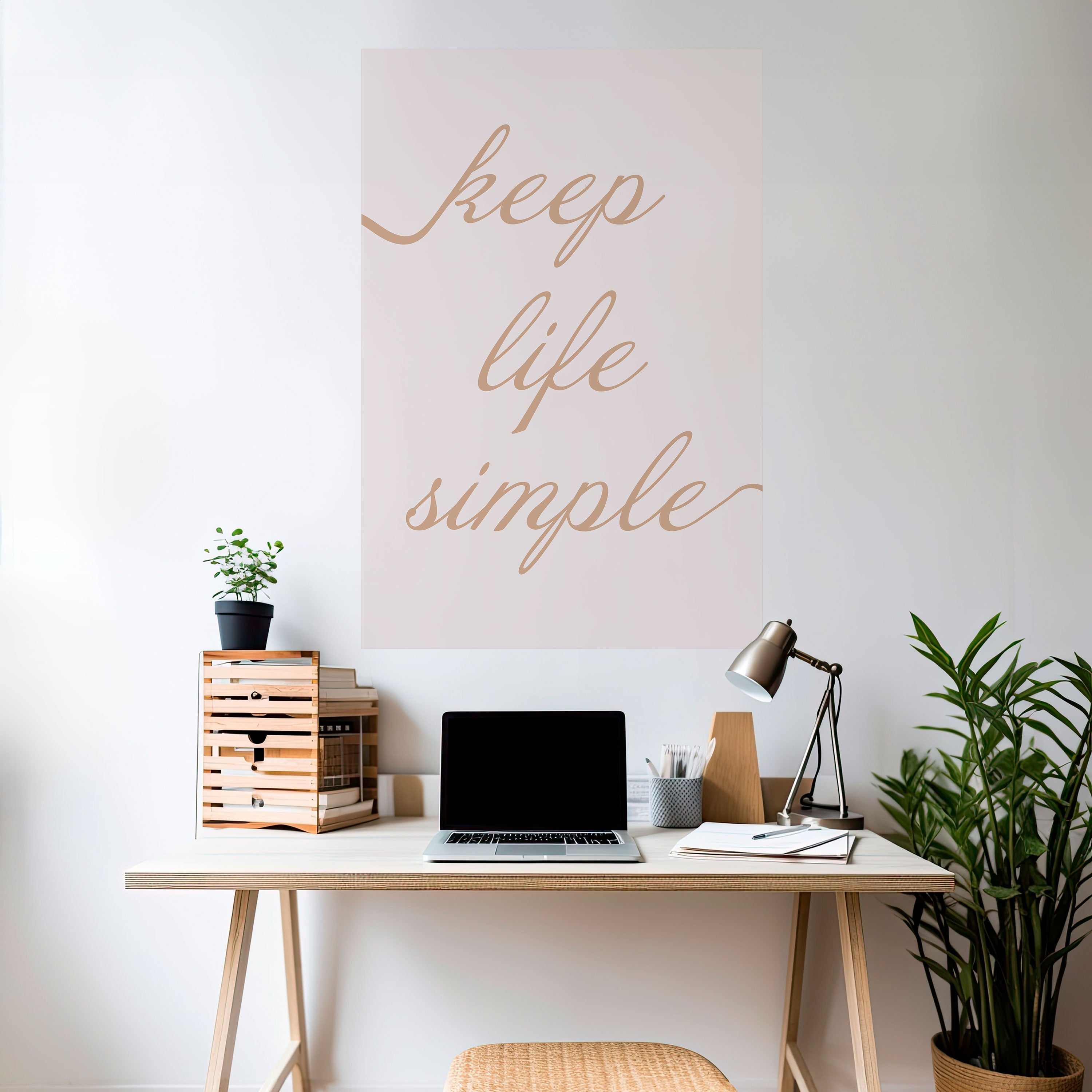 MINIMALIST MANTRA Vertikales Poster zum Abziehen und Aufkleben