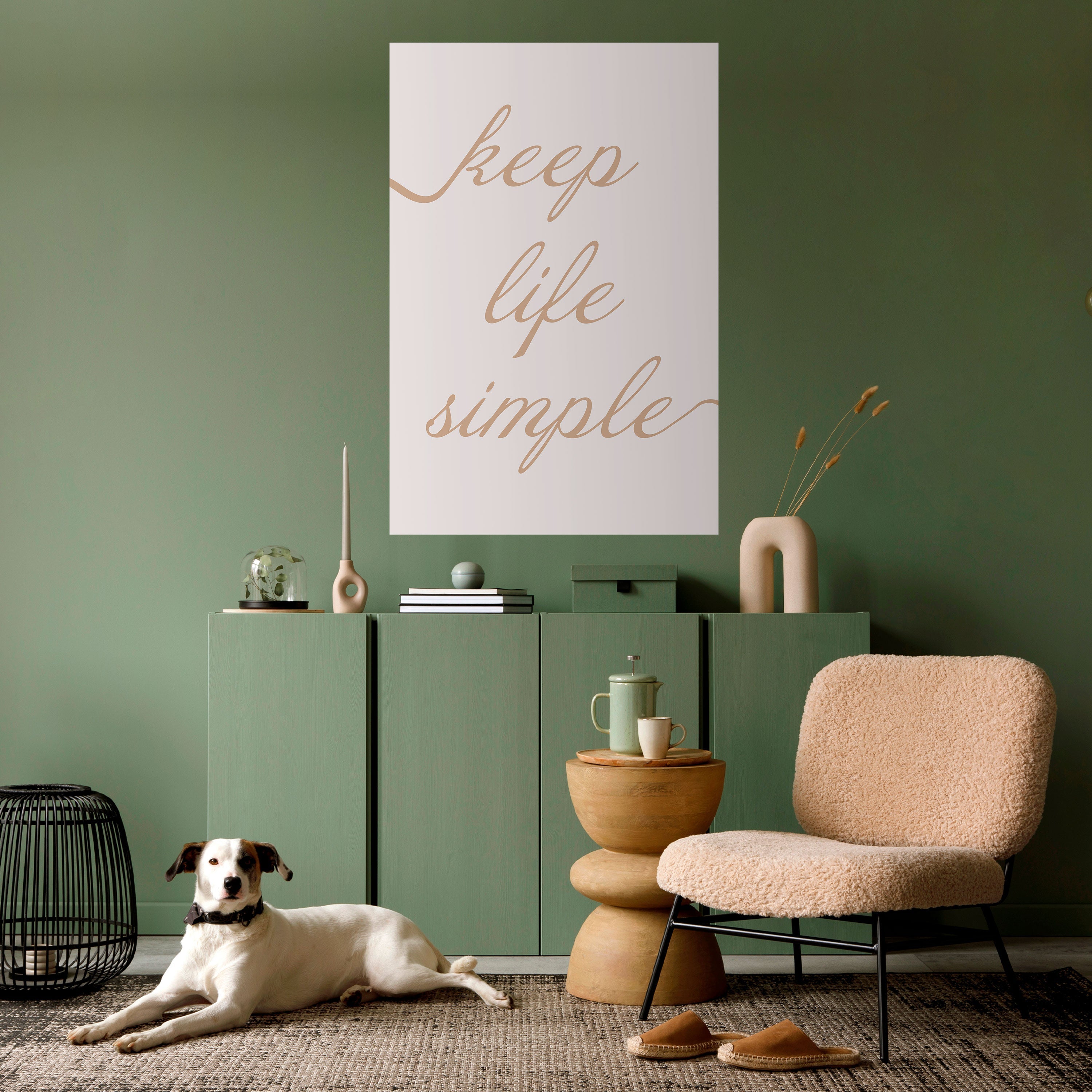 MINIMALIST MANTRA Vertikales Poster zum Abziehen und Aufkleben