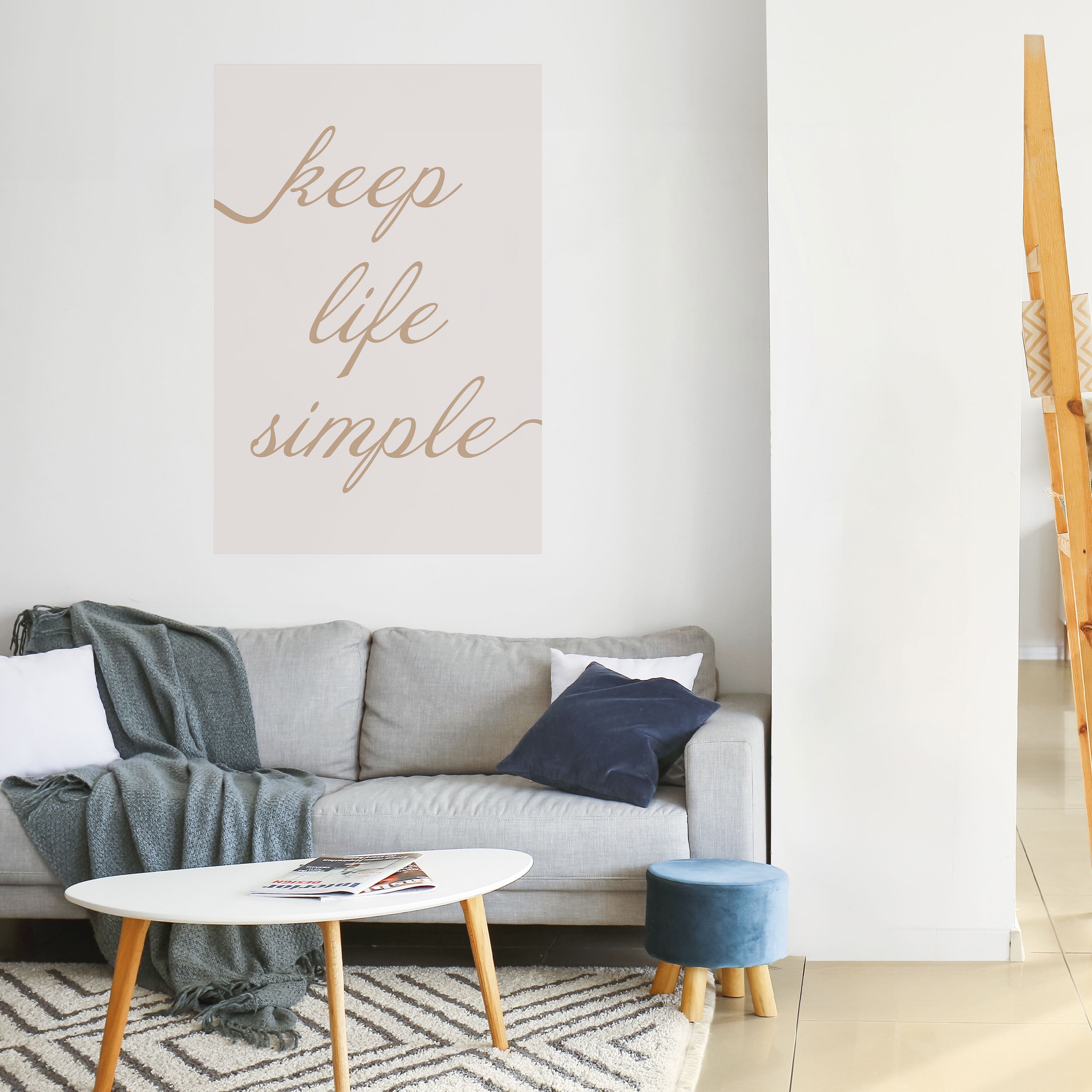 MINIMALIST MANTRA Vertikales Poster zum Abziehen und Aufkleben