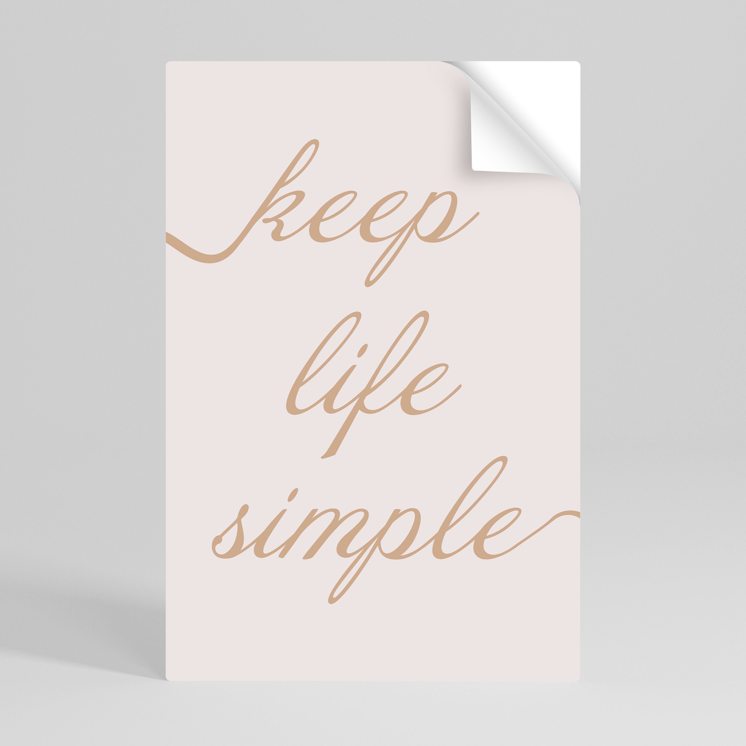 MINIMALIST MANTRA Vertikales Poster zum Abziehen und Aufkleben