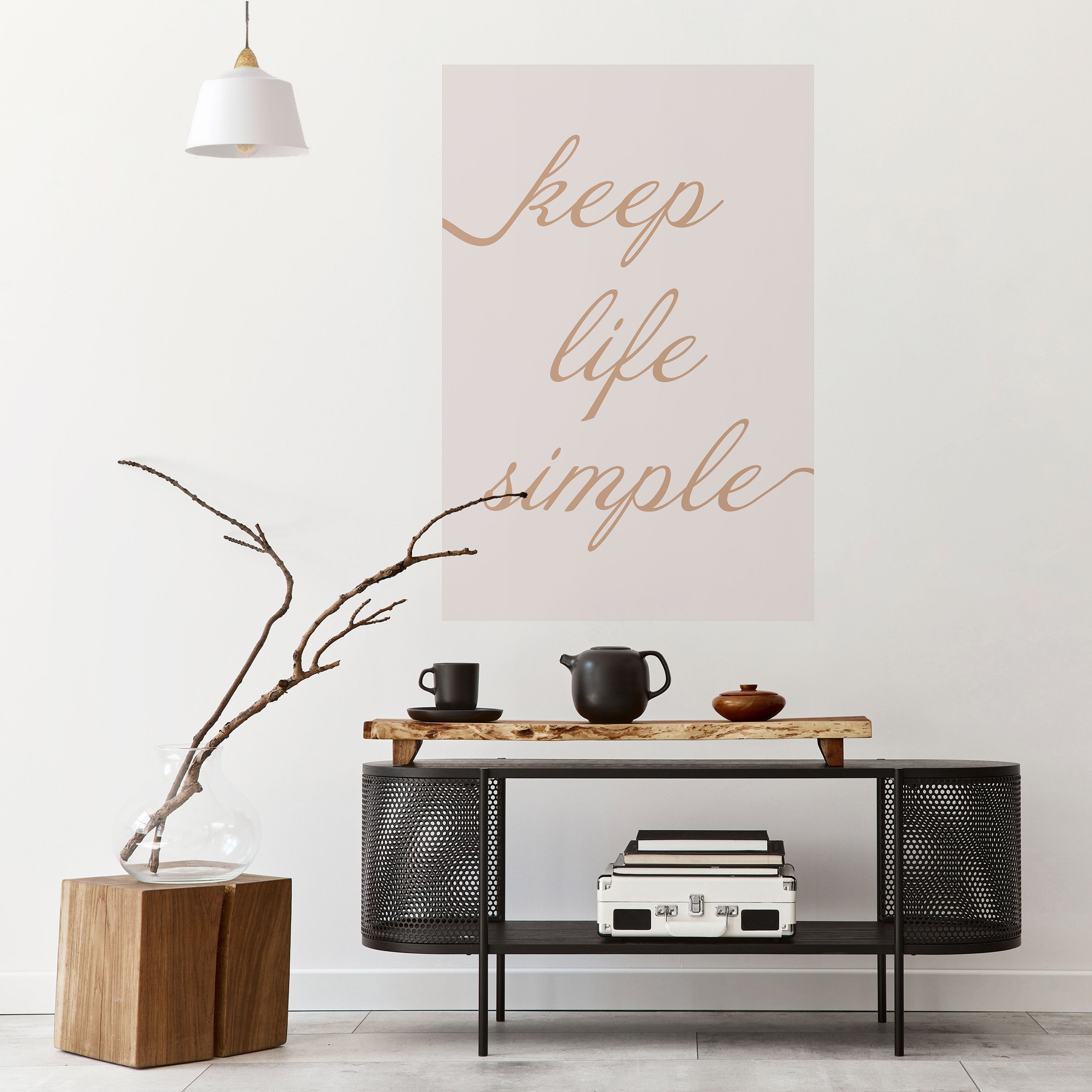 MINIMALIST MANTRA Vertikales Poster zum Abziehen und Aufkleben