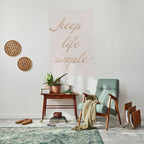 MINIMALIST MANTRA Selbstklebendes Poster - Hochformat