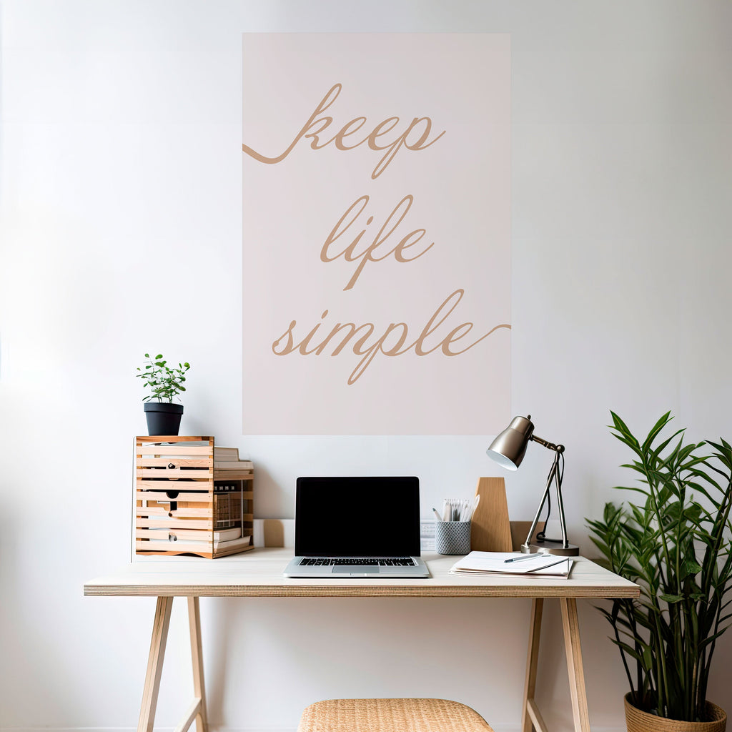 MINIMALIST MANTRA Vertikales Poster zum Abziehen und Aufkleben