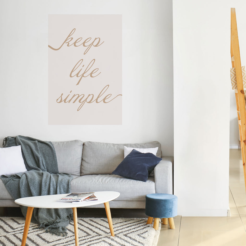 MINIMALIST MANTRA Vertikales Poster zum Abziehen und Aufkleben