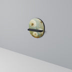 DREAMY MEADOW Ovales Kunstregal in Schwarz