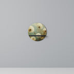 DREAMY MEADOW Rundes Kunstregal in Schwarz