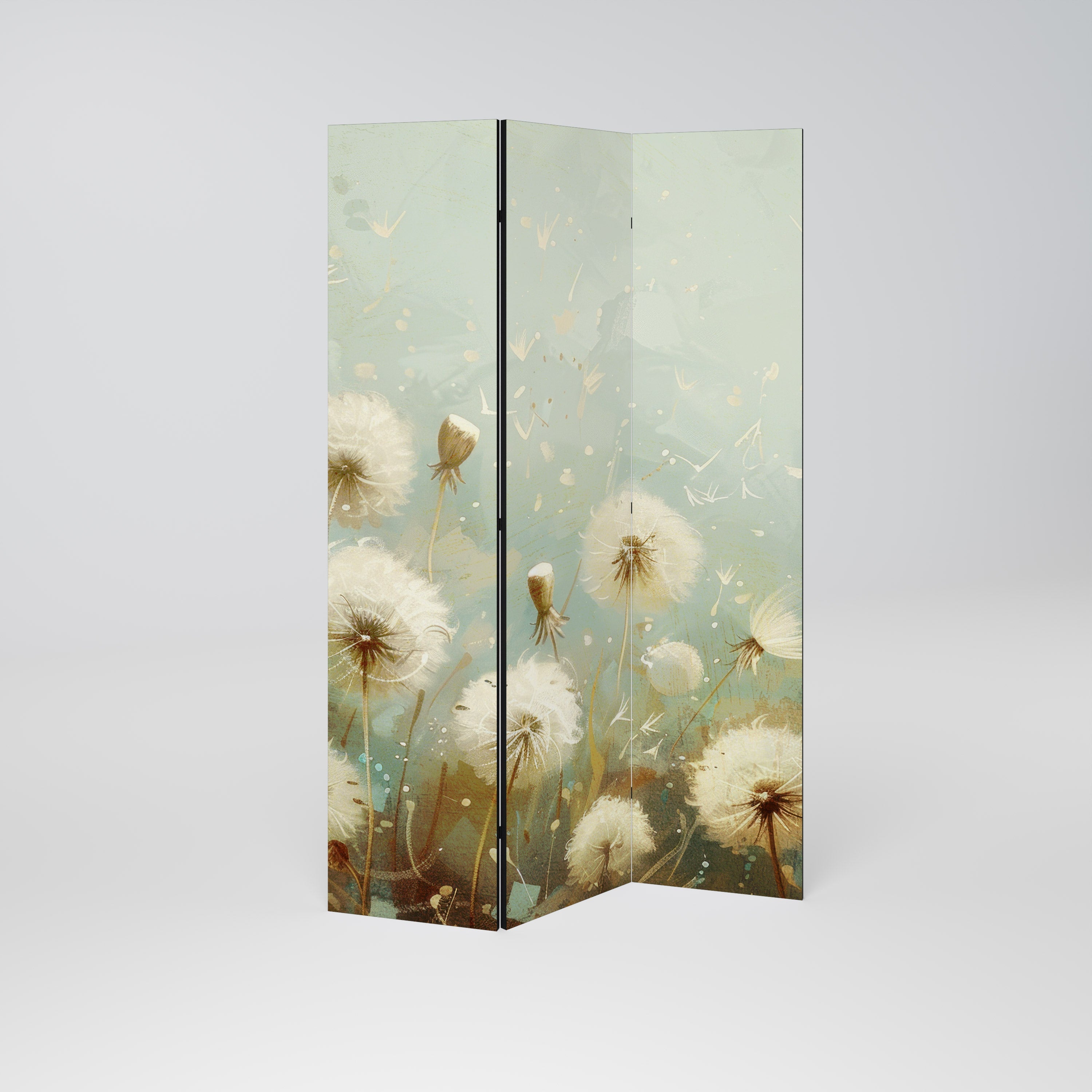 DREAMY MEADOW Dekorativer 3-teiliger Raumteiler