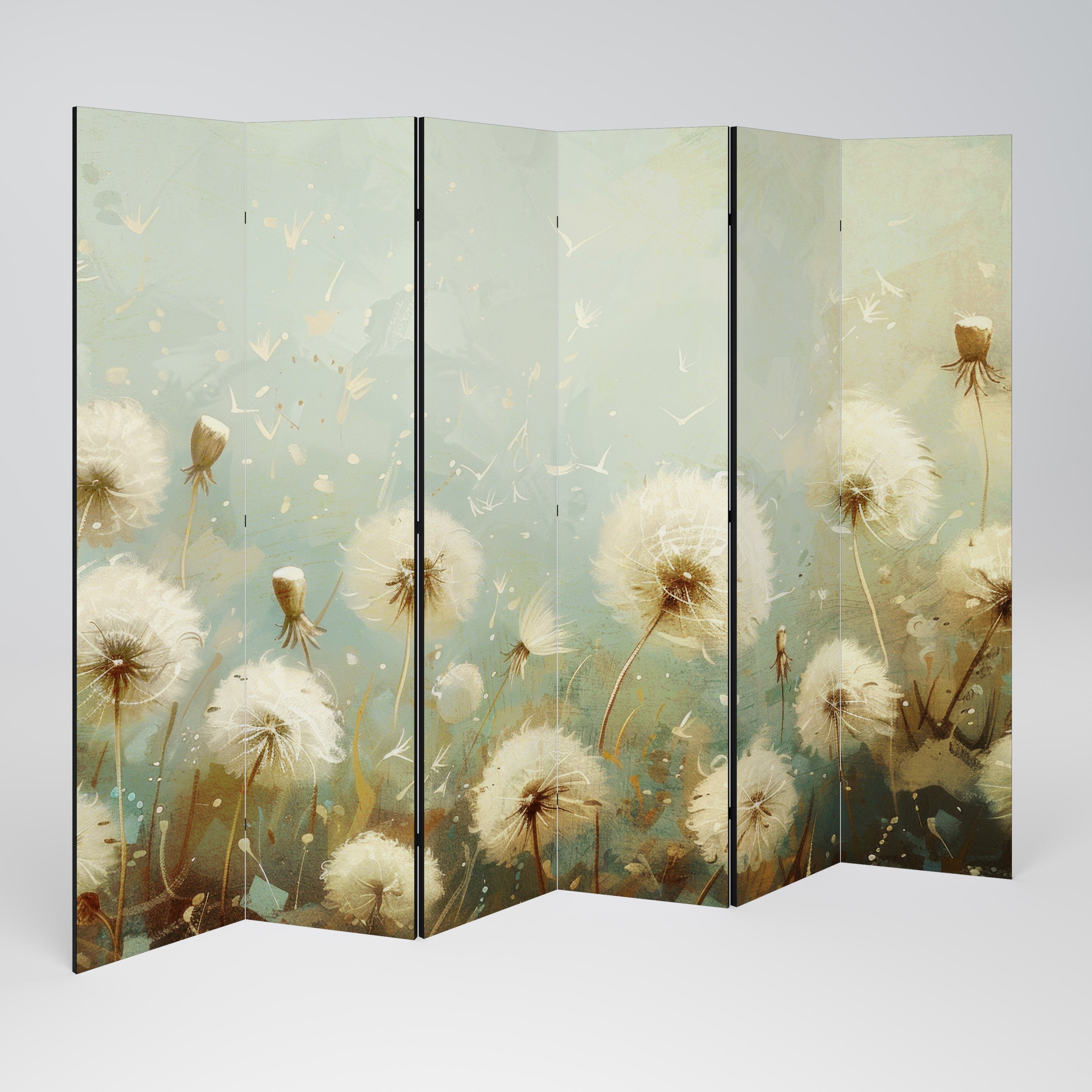 DREAMY MEADOW Dekorativer 6-teiliger Raumteiler