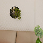 FLORAL NOIR Ovales Kunstregal in Schwarz