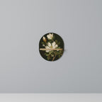 FLORAL NOIR Ovales Kunstregal in Eiche-Optik