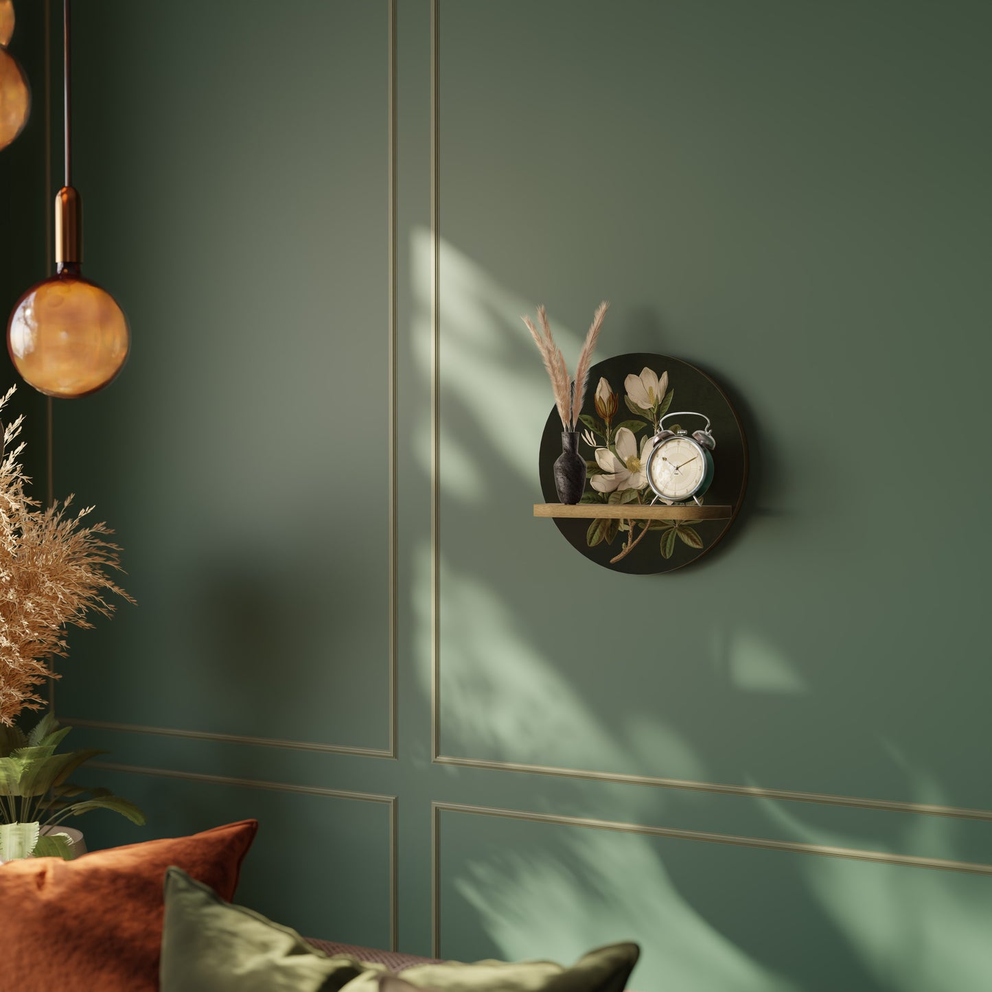 FLORAL NOIR Dekoratives Wandregal