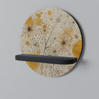 MORNING GLADE Rundes Kunstregal in Schwarz