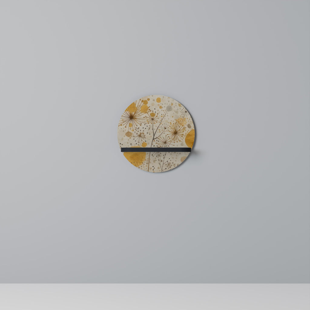 MORNING GLADE Rundes Kunstregal in Schwarz