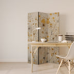 MORNING GLADE Dekorativer Paravent - 3-teilig