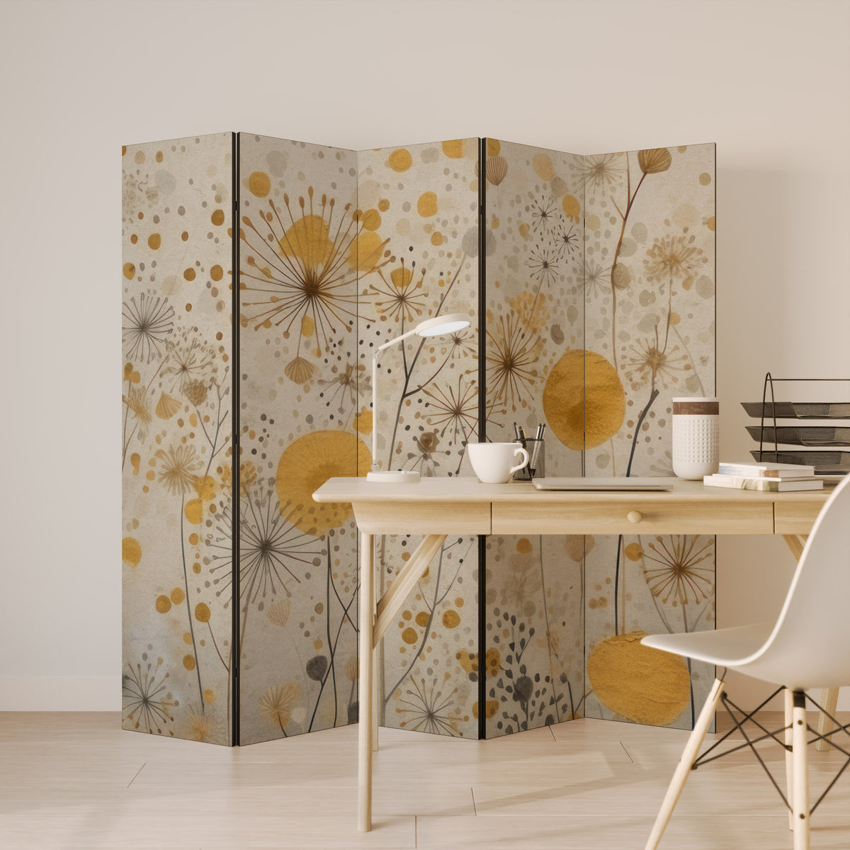 MORNING GLADE 5-Panel Room Divider
